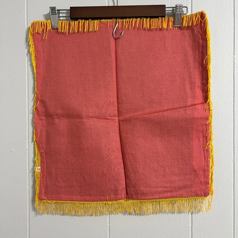 1940s Australian Kangaroo and Koala Fringed Souvenir Velvet Pillowcases‎ Vintage